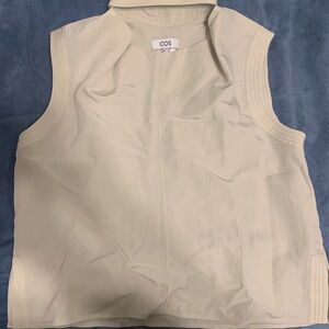 COS Women’s Light Cream Sleeveless Cowl Top